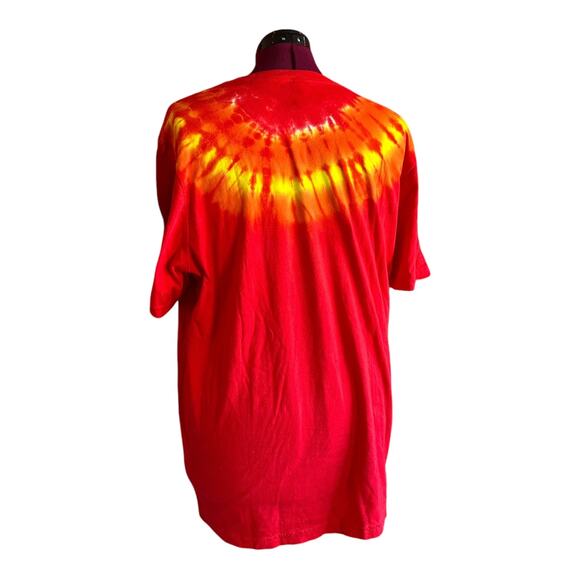 Brand New Tie Dye Hippy Plus Size Crew Neck T-Shirt - Picture 4 of 6